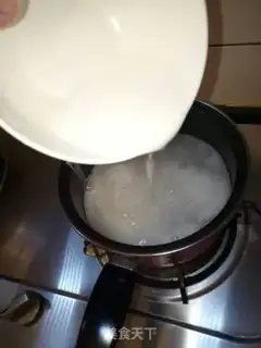 Make Jelly rice congee step 3