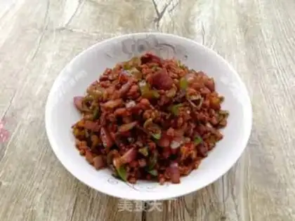 Make Pepper onion fried meat step 10
