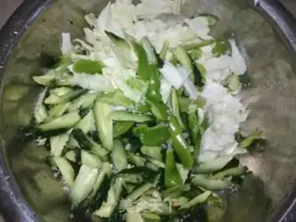 Make Three pieces of sauce step 2