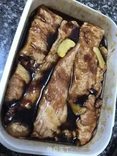 Make Roasted pig neck fork step 1