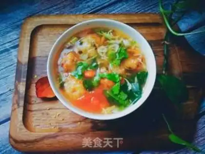 Make Shrimp skinball soup step 9