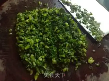 Make The green rice step 4