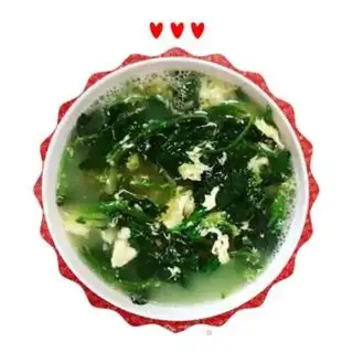 Make Spinach egg soup step 6
