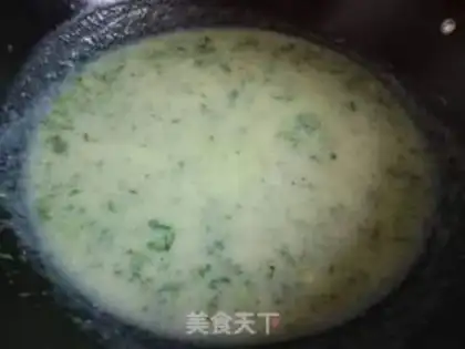 Make The green rice step 6