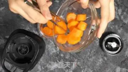 Make Carrot mud step 2