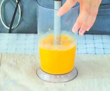 Make Pumpkin milk and rice cake step 2