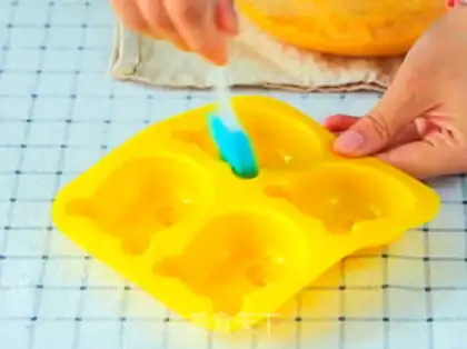 Make Pumpkin milk and rice cake step 4