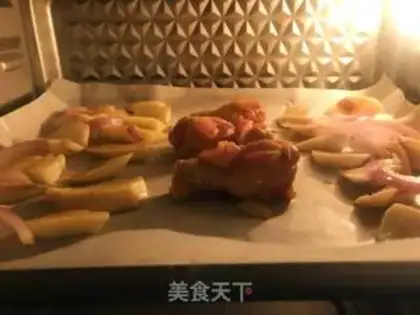 Make Potato roast chicken wings step 7