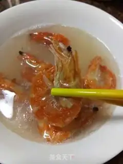 Make Shrimp chicken congee step 2