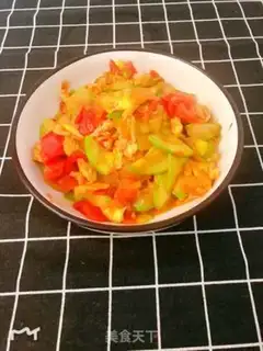 Make Pumpkin tomato fried eggs step 5