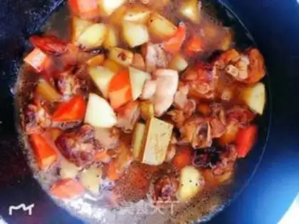Make Homemade curry chicken step 6
