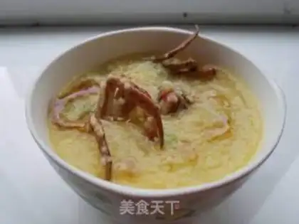 Make Seafood crab porridge step 6