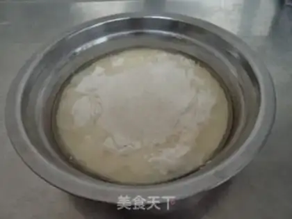 Make Bean-sand pumpkin ice-skin mooncake step 1