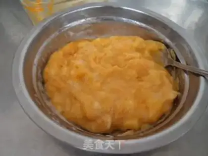 Make Bean-sand pumpkin ice-skin mooncake step 5