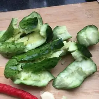Make Scratch the cucumbers step 8
