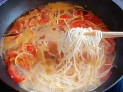 Make Tomato egg noodles step 9