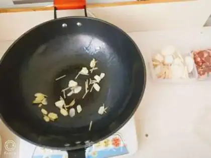 Make Lamby little fried abalone step 2