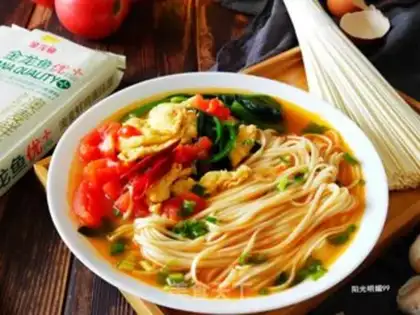 Make Tomato egg noodles step 13