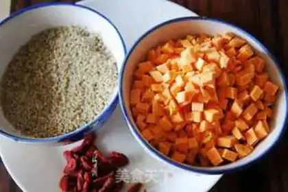 Make Red potato, black rice step 1