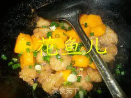 Make Pumpkin fried chicken and rice step 6