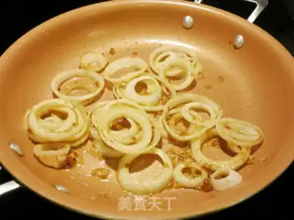Make Curry squid onions step 6