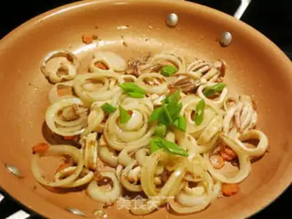 Make Curry squid onions step 8