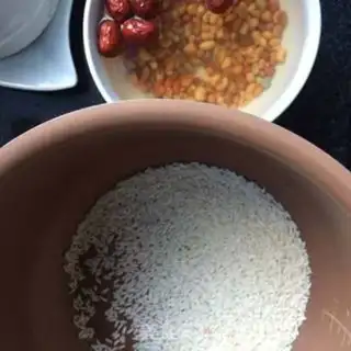 Make Red bean congee step 1