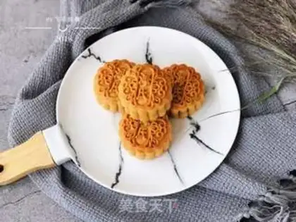 Make A broad black sesame moon cake step 16