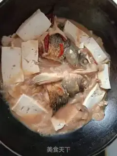 Make Tofu-cooked fish head step 10