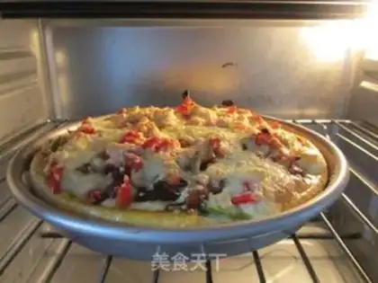 Make Sweet chicken pepper pizza step 12