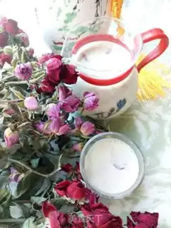 Make Rose milk tea step 5