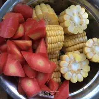 Make ♪ Sea-banded corn bouquet soup ♪ step 3