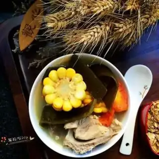 Make ♪ Sea-banded corn bouquet soup ♪ step 11