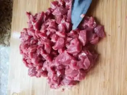 Make Muffin beef cake step 3