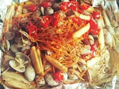 Make Gold mushrooms roasting garnets step 4