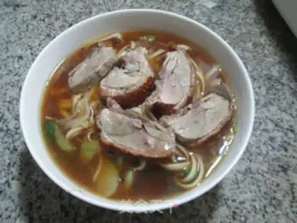 Make Green bean sprouts, duck noodles step 7