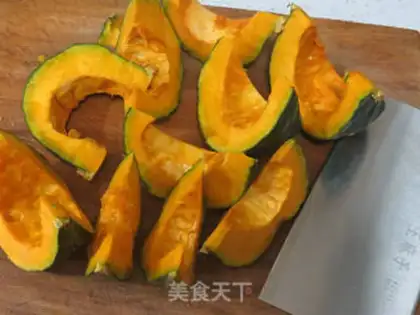 Make Pumpkin porridge step 1