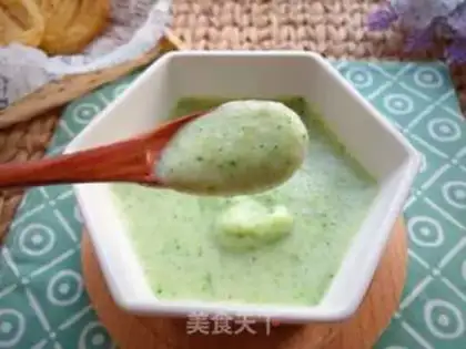Make Mashed mashed mashed milk and blue flowers step 7