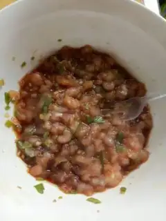 Make Vegetable chicken porridge step 1