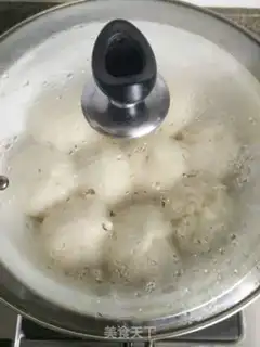 Make A meat bun with mushrooms step 9