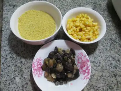 Make Peas and corn porridge step 0