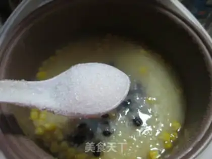 Make Peas and corn porridge step 5