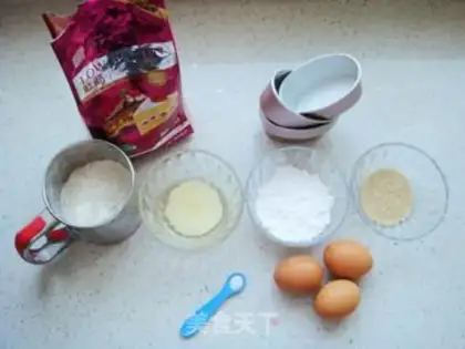 Make Sesame sponge cake step 0