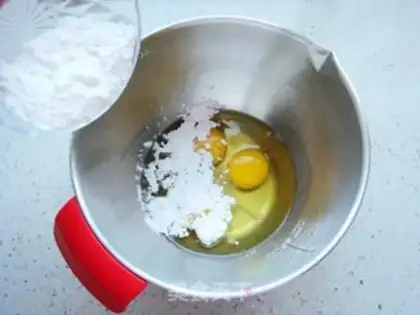 Make Sesame sponge cake step 1