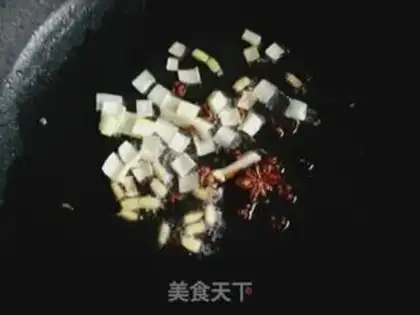 Make Spinach pants with noodles step 1