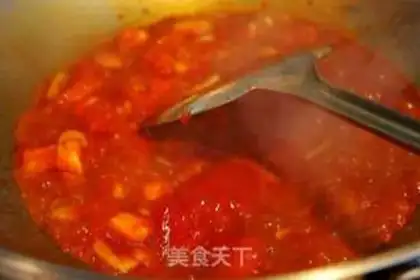 Make Crab fried tomatoes step 7