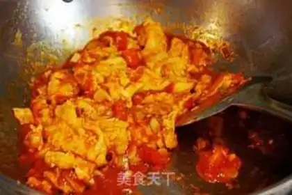 Make Crab fried tomatoes step 8