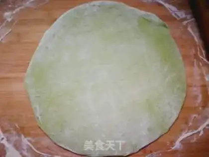 Make Spinach pants with noodles step 6