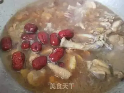 Make Red-tree chestnut chicken step 7