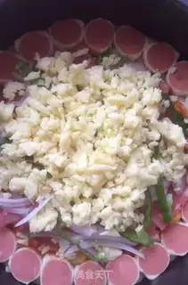 Make Bacon ham pizza step 14